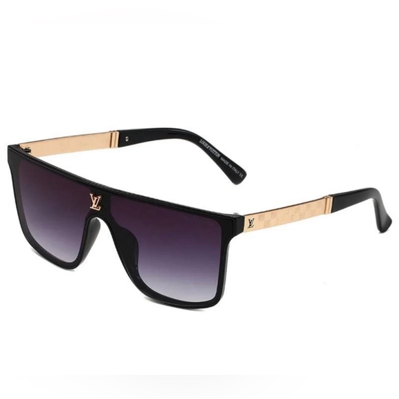 Louis Vuitton Brown and Gold Sunglasses - Picture 1 of 8